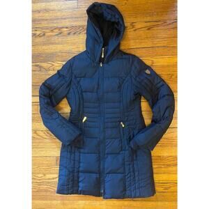 Vince Camuto Black Down Hood Winter Coat Women’s Petite Small
